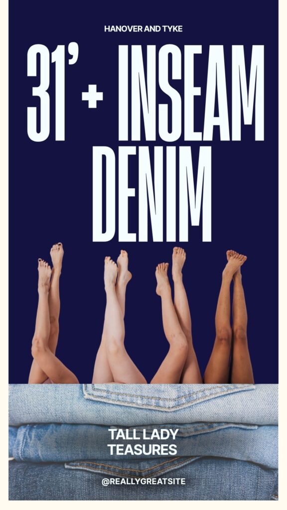 Long Inseam pant for tall women jeans