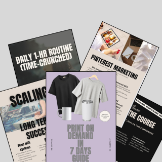 POD GUIDE Side hustle print on demand business women